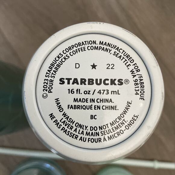 Starbucks Mermaid Tails 24oz Tumbler & Beige 16oz Travel Mug Stainless Steel - Picture 8 of 12